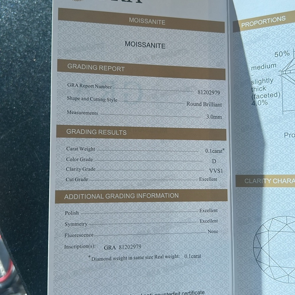 Moissanite tennis necklace - Picture 4 of 4